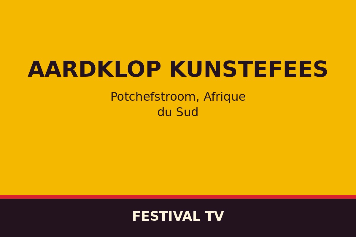 Aardklop Kunstefees — affiche / photo officielle