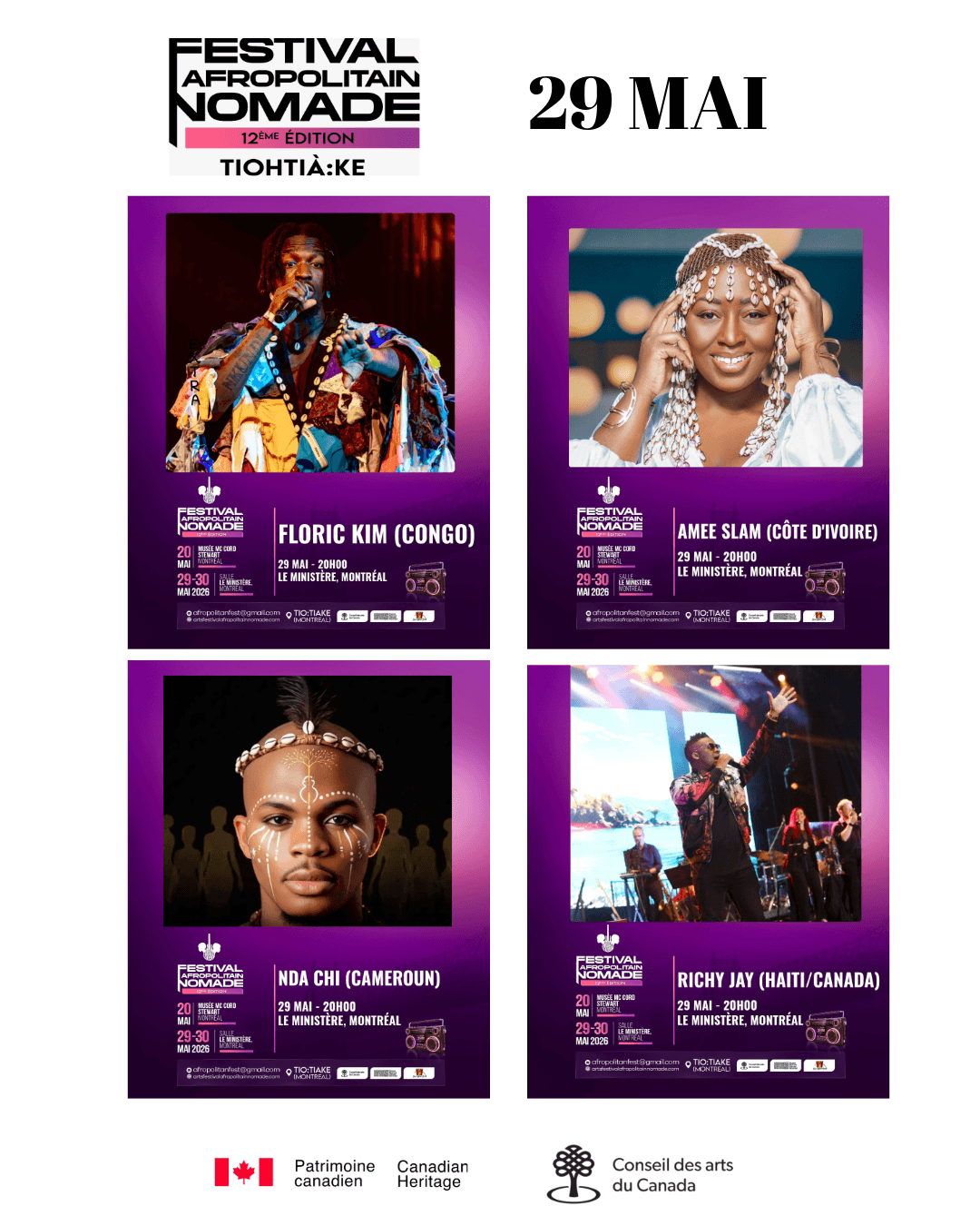 Festival Afropolitain Nomade — affiche / photo officielle