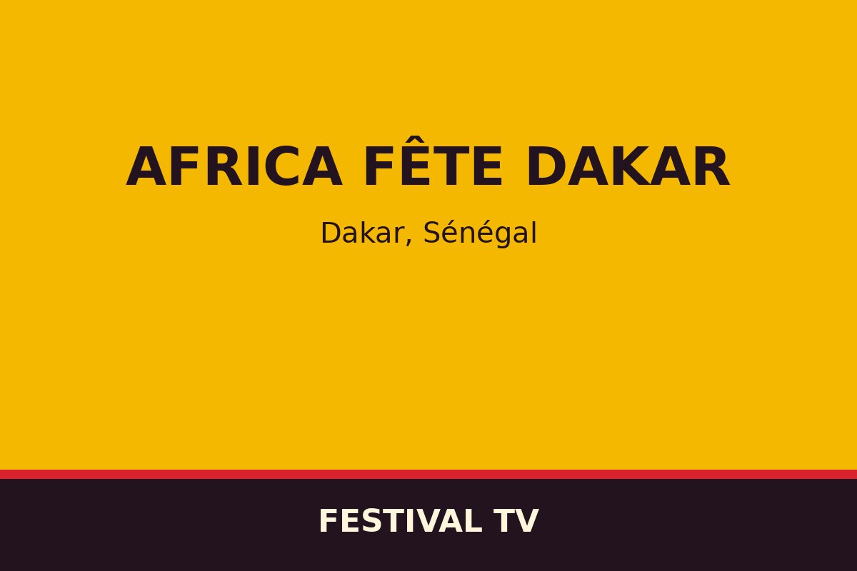 Africa Fête Dakar — affiche / photo officielle