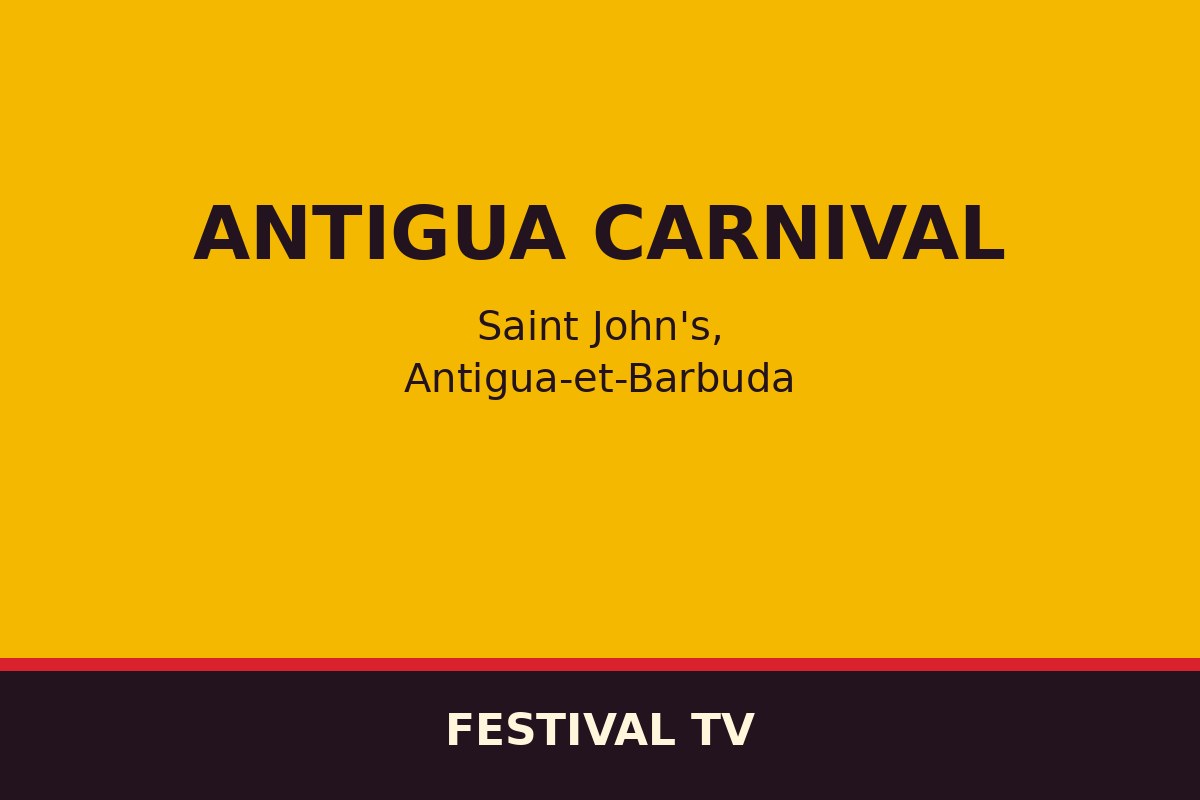Antigua Carnival — affiche / photo officielle