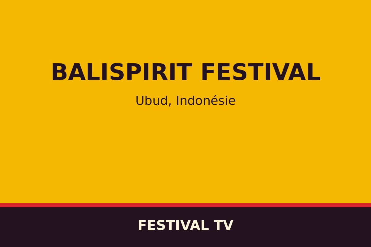 BaliSpirit Festival — affiche / photo officielle