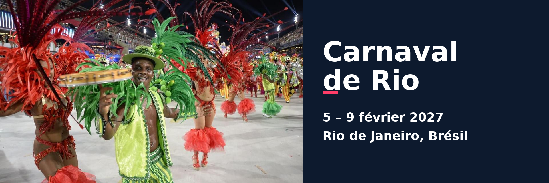 Bannière Festival TV — Carnaval de Rio