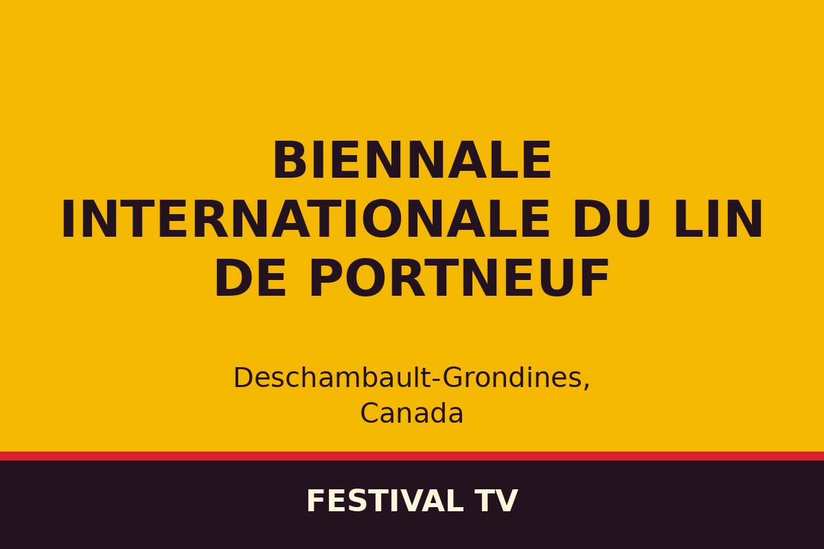 Biennale internationale du lin de Portneuf — affiche / photo officielle