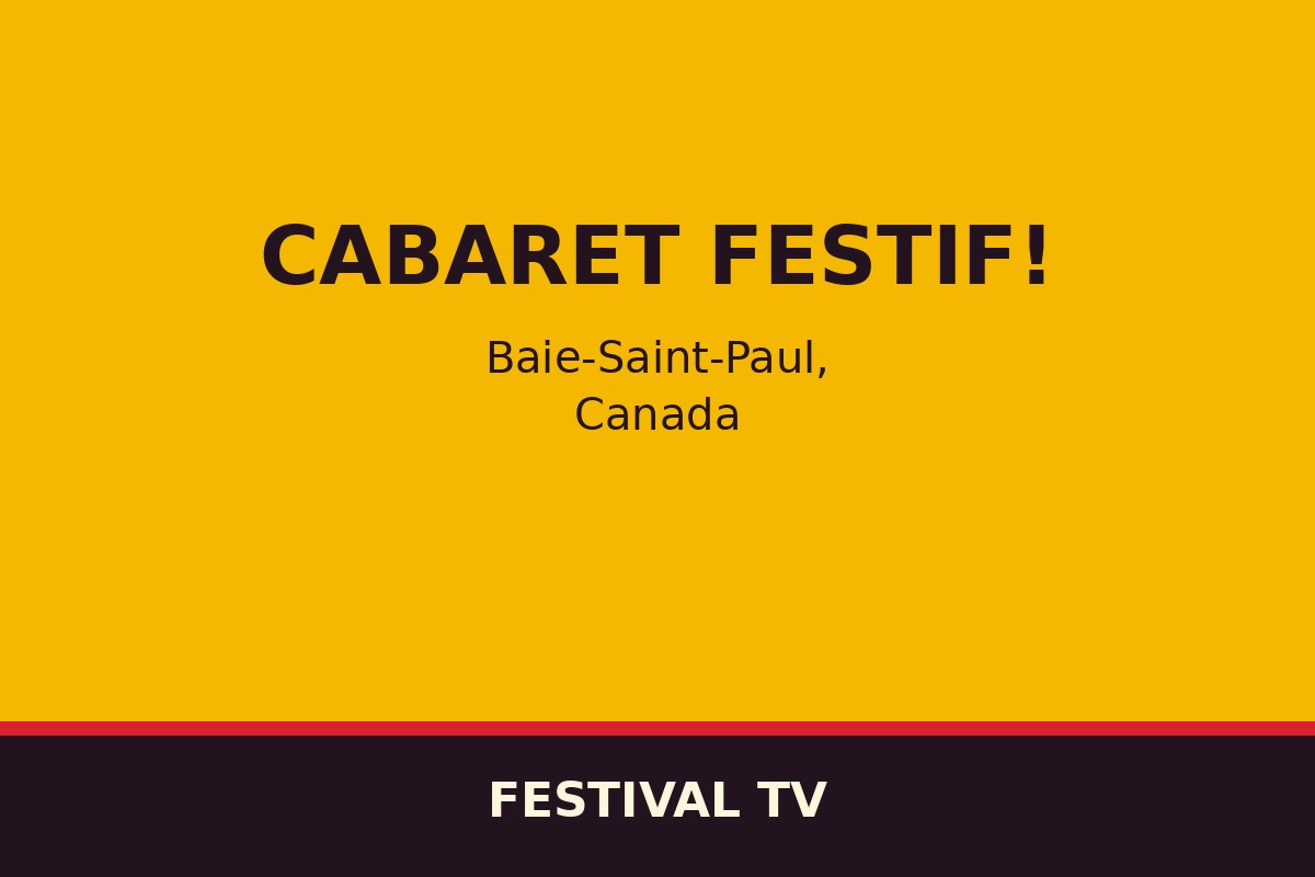 Cabaret Festif! — affiche / photo officielle