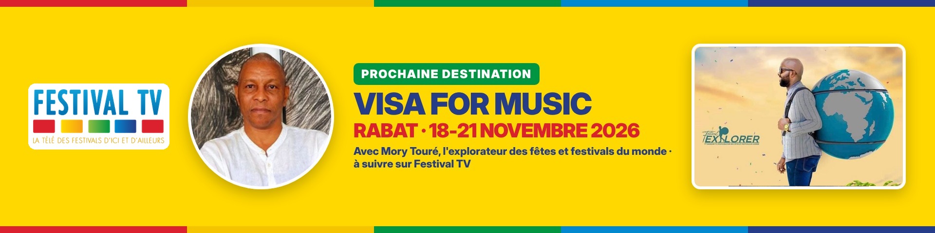 Prochaine destination de Mory Touré : Visa For Music — Rabat, 18-21 novembre 2026