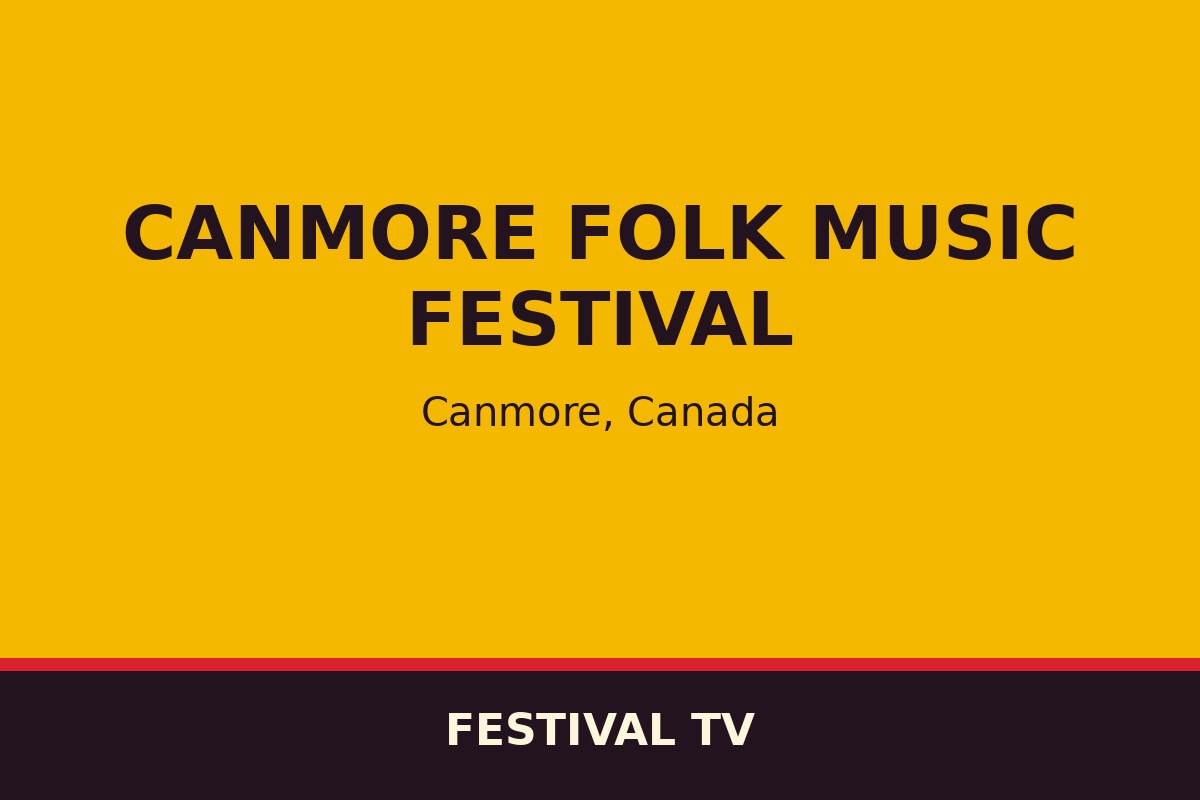 Canmore Folk Music Festival — affiche / photo officielle