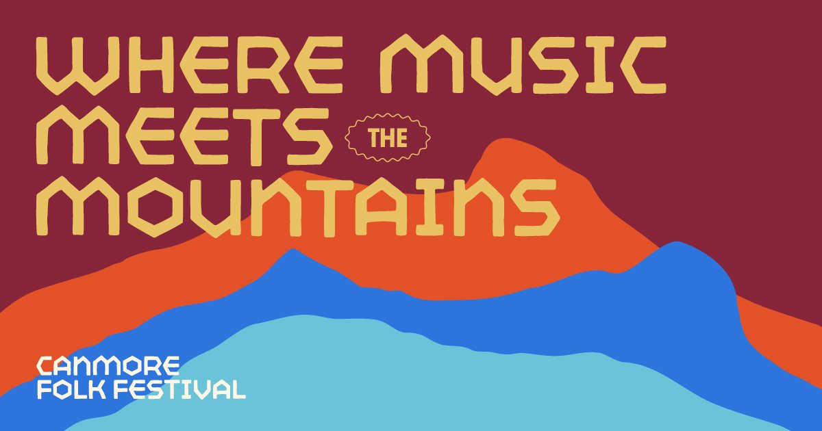 Canmore Folk Music Festival in Centennial Park, at the foot of the Rockies