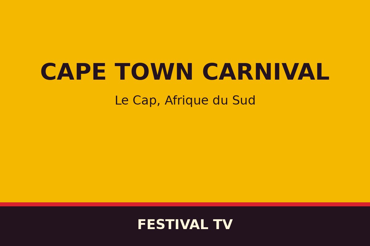 Cape Town Carnival — affiche / photo officielle