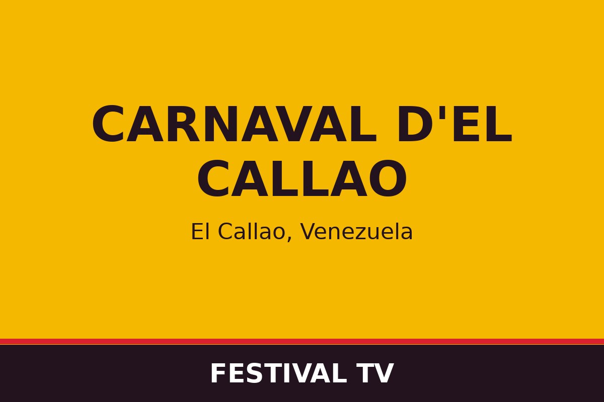 Carnaval d'El Callao — affiche / photo officielle