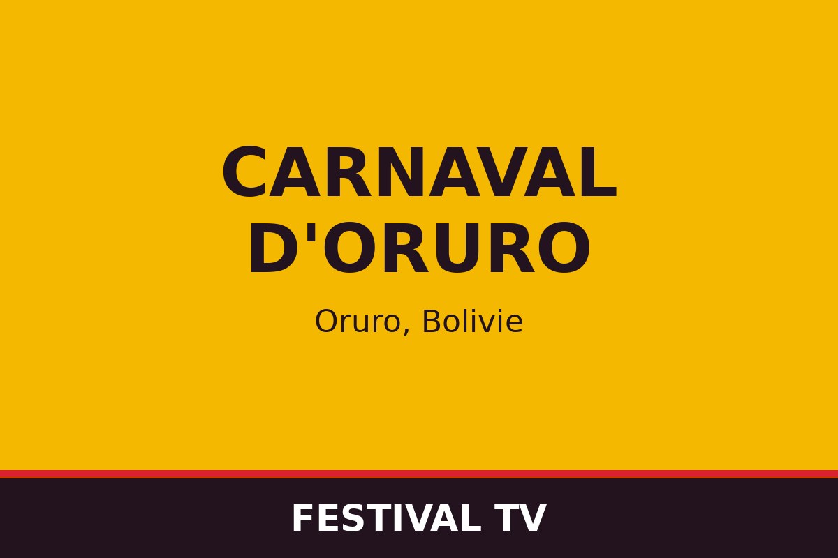 Carnaval d'Oruro — affiche / photo officielle
