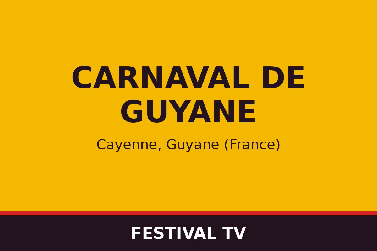 Carnaval de Guyane — affiche / photo officielle