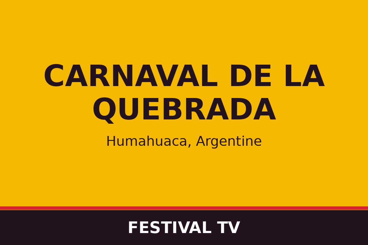 Carnaval de la Quebrada — affiche / photo officielle