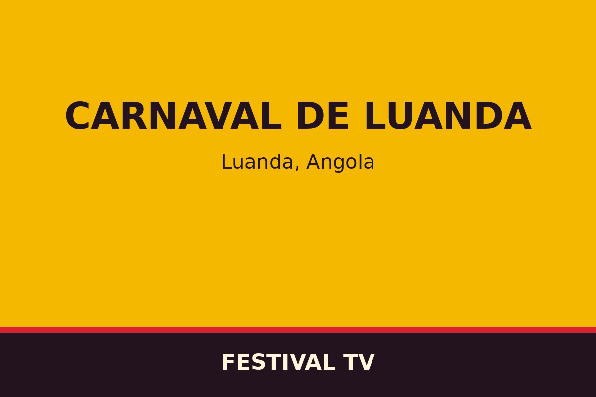 Carnaval de Luanda — affiche / photo officielle