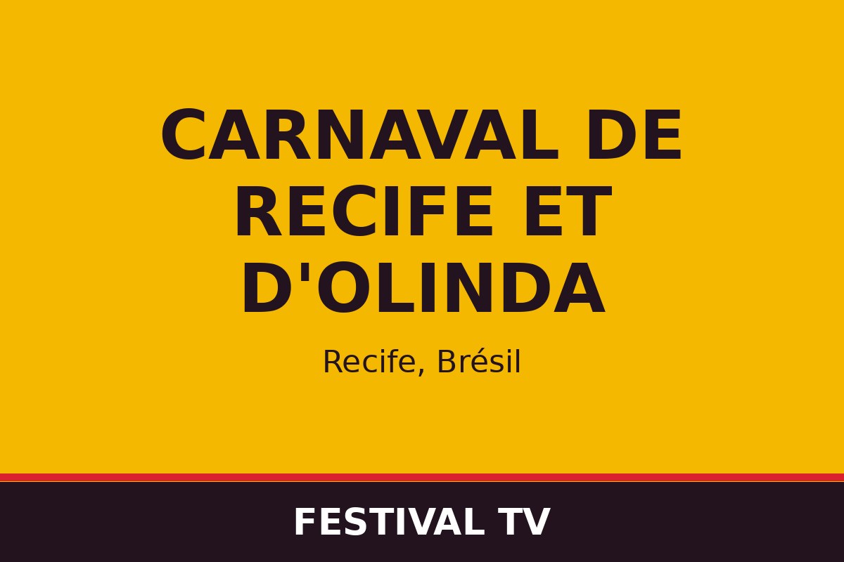 Carnaval de Recife et d'Olinda — affiche / photo officielle