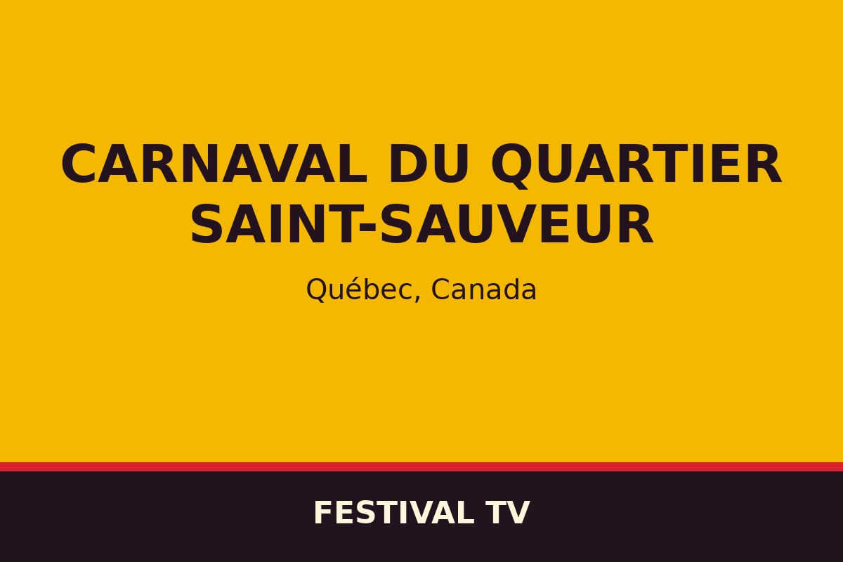 Carnaval du Quartier Saint-Sauveur — affiche / photo officielle