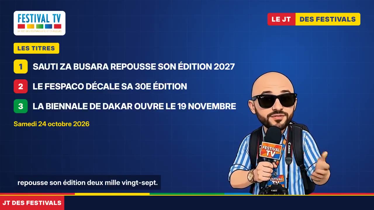 Le JT des Festivals, dans la boucle de la chaîne