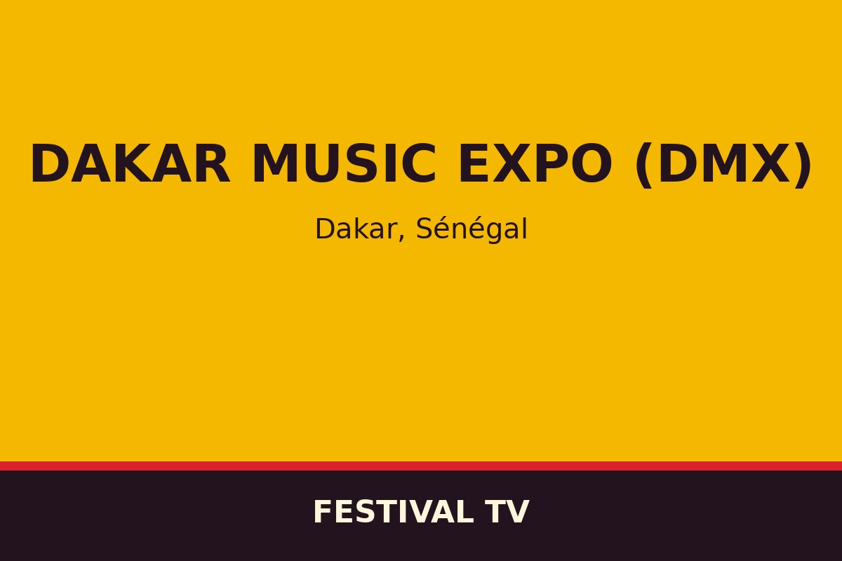 Dakar Music Expo (DMX) — affiche / photo officielle