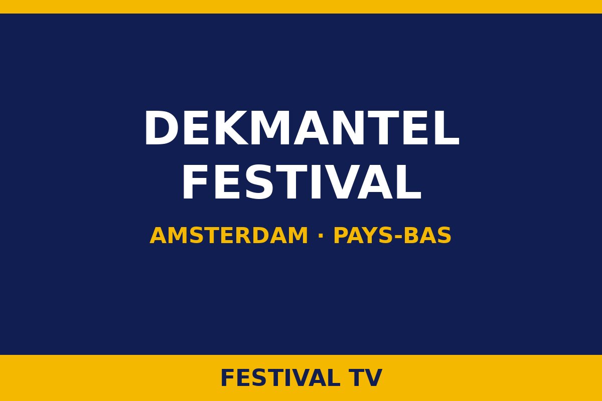 Dekmantel Festival — Dekmantel Festival · Amsterdam, Pays-Bas