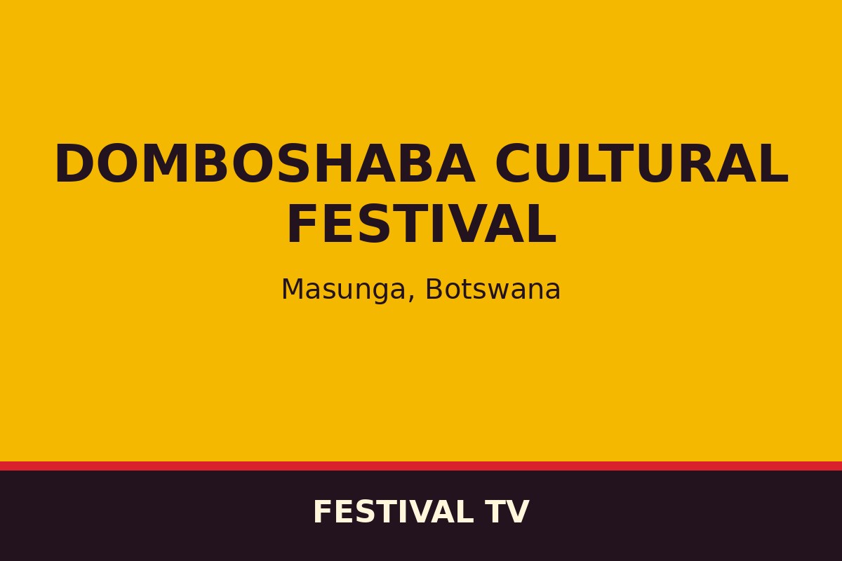 Domboshaba Cultural Festival — affiche / photo officielle