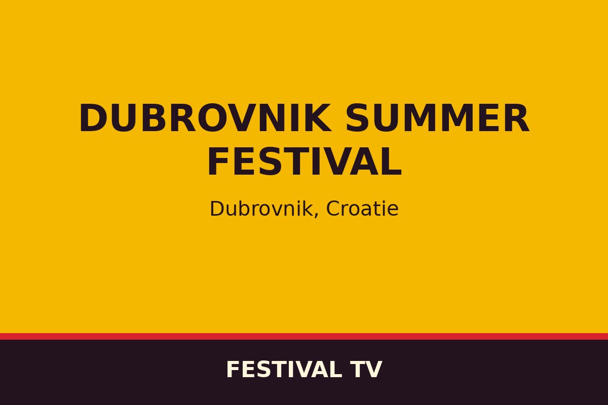 Dubrovnik Summer Festival — affiche / photo officielle