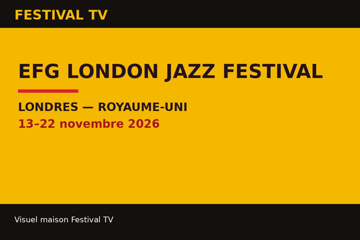 EFG London Jazz Festival — visuel de la fiche