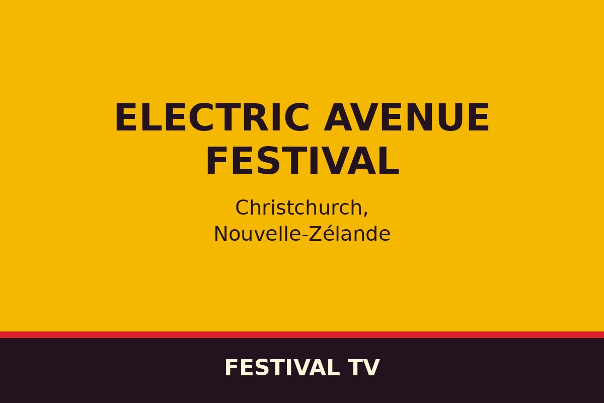 Electric Avenue Festival — affiche / photo officielle
