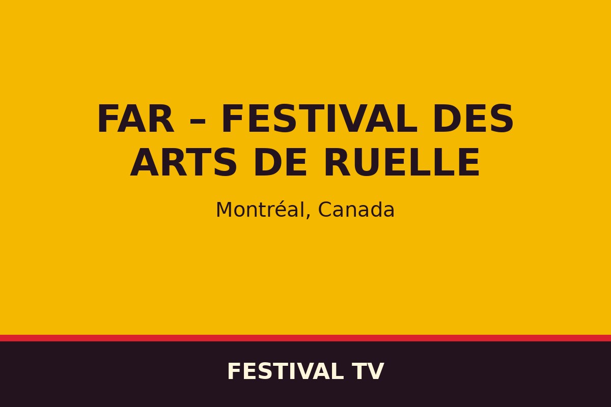 FAR – Festival des arts de ruelle — affiche / photo officielle