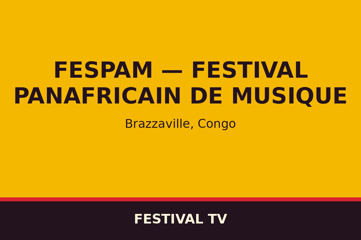 FESPAM — Festival panafricain de musique — affiche / photo officielle
