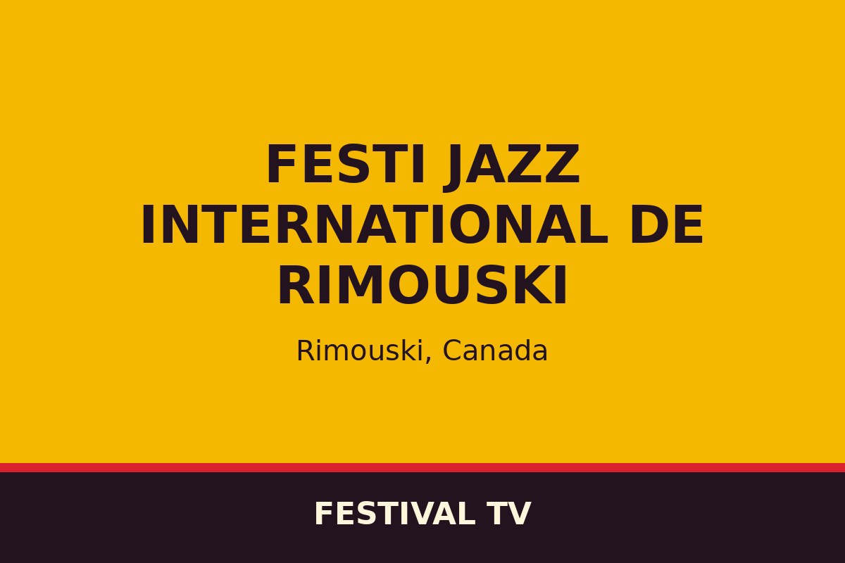 Festi Jazz international de Rimouski — affiche / photo officielle