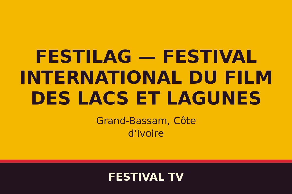 Festilag — Festival international du film des lacs et lagunes — affiche / photo officielle