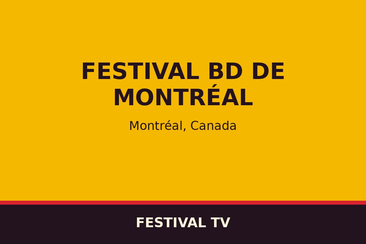 Festival BD de Montréal — affiche / photo officielle