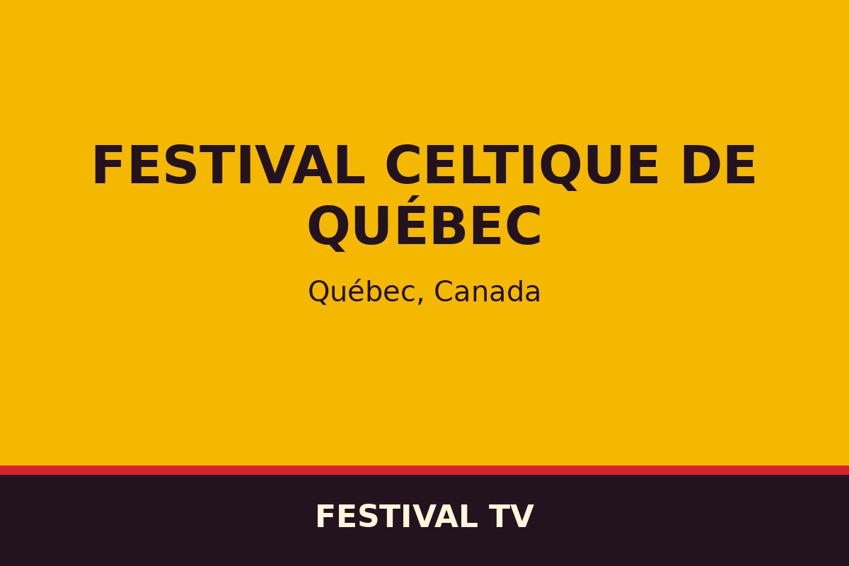 Festival celtique de Québec — affiche / photo officielle