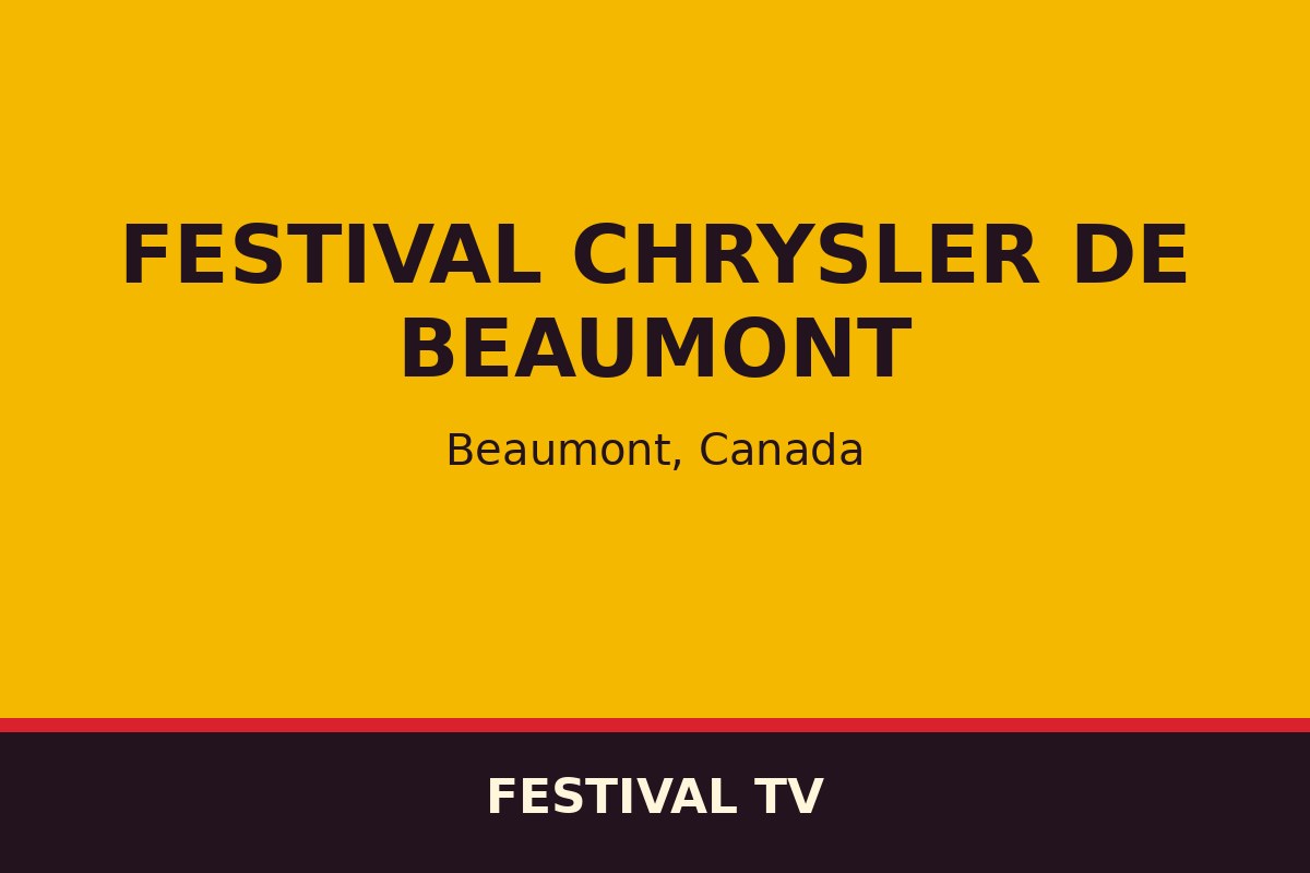 Festival Chrysler de Beaumont — affiche / photo officielle