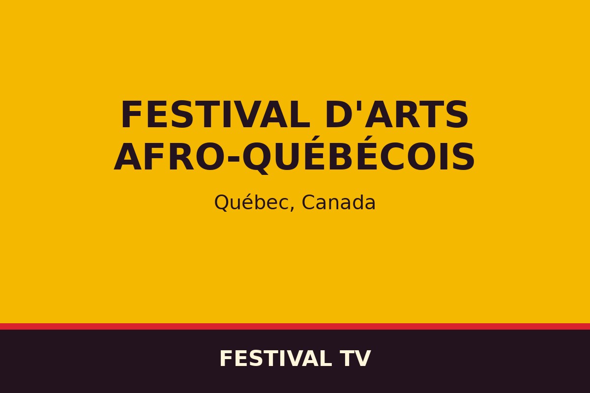 Festival d'Arts Afro-Québécois — affiche / photo officielle