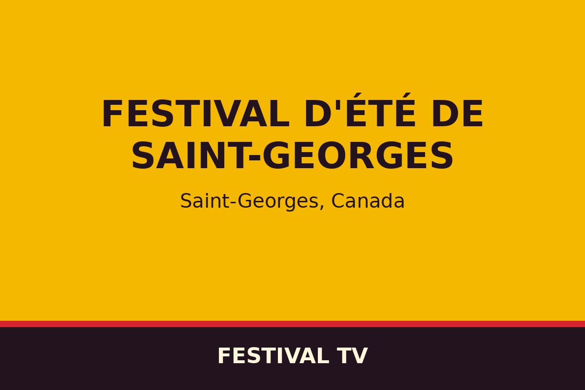 Festival d'été de Saint-Georges — affiche / photo officielle