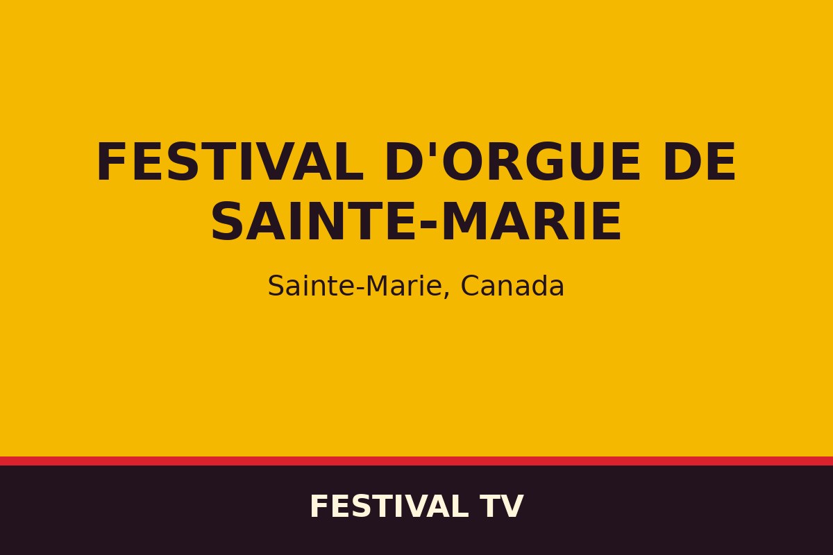 Festival d'orgue de Sainte-Marie — affiche / photo officielle