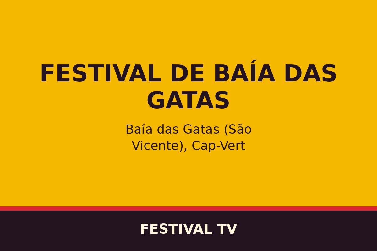Festival de Baía das Gatas — affiche / photo officielle