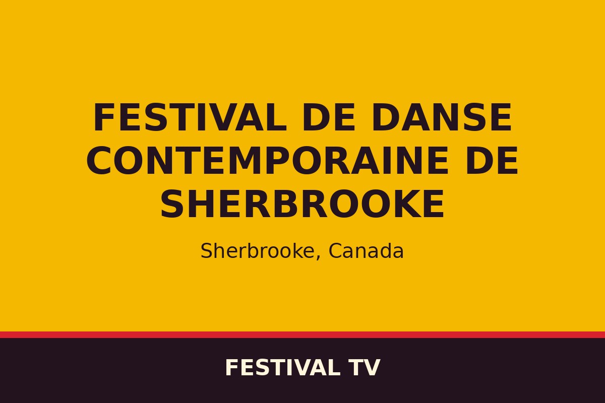 Festival de danse contemporaine de Sherbrooke — affiche / photo officielle