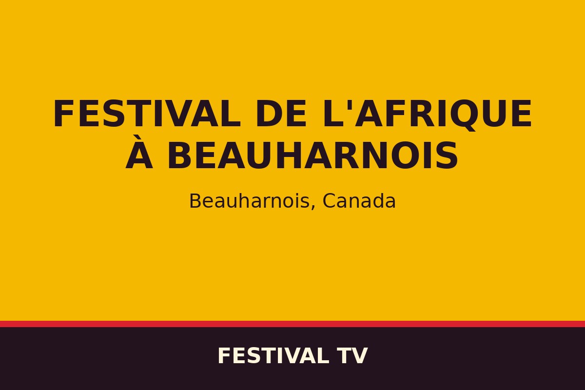 Festival de l'Afrique à Beauharnois — affiche / photo officielle