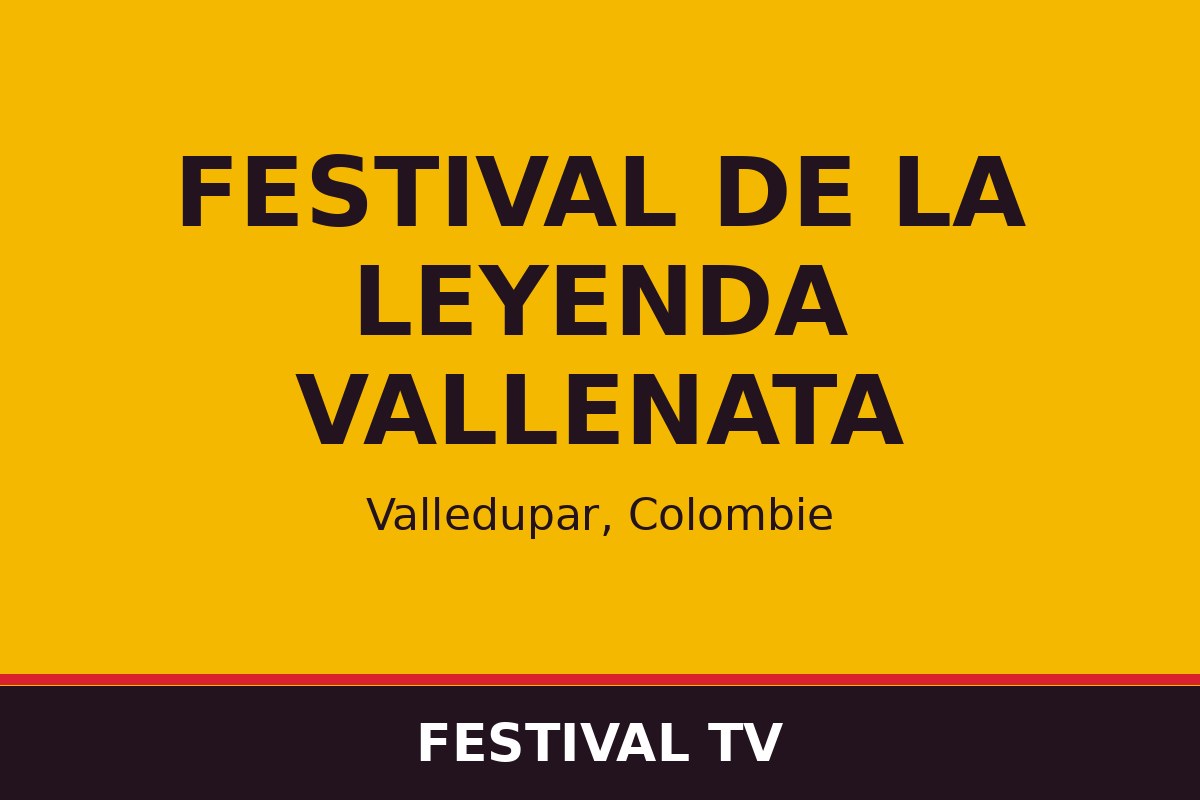Festival de la Leyenda Vallenata — affiche / photo officielle