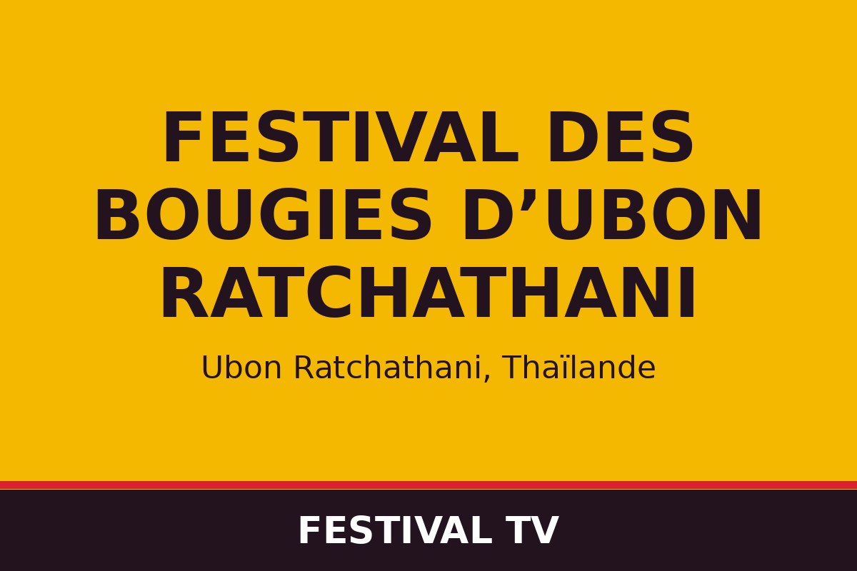 Festival des bougies d’Ubon Ratchathani — affiche / photo officielle