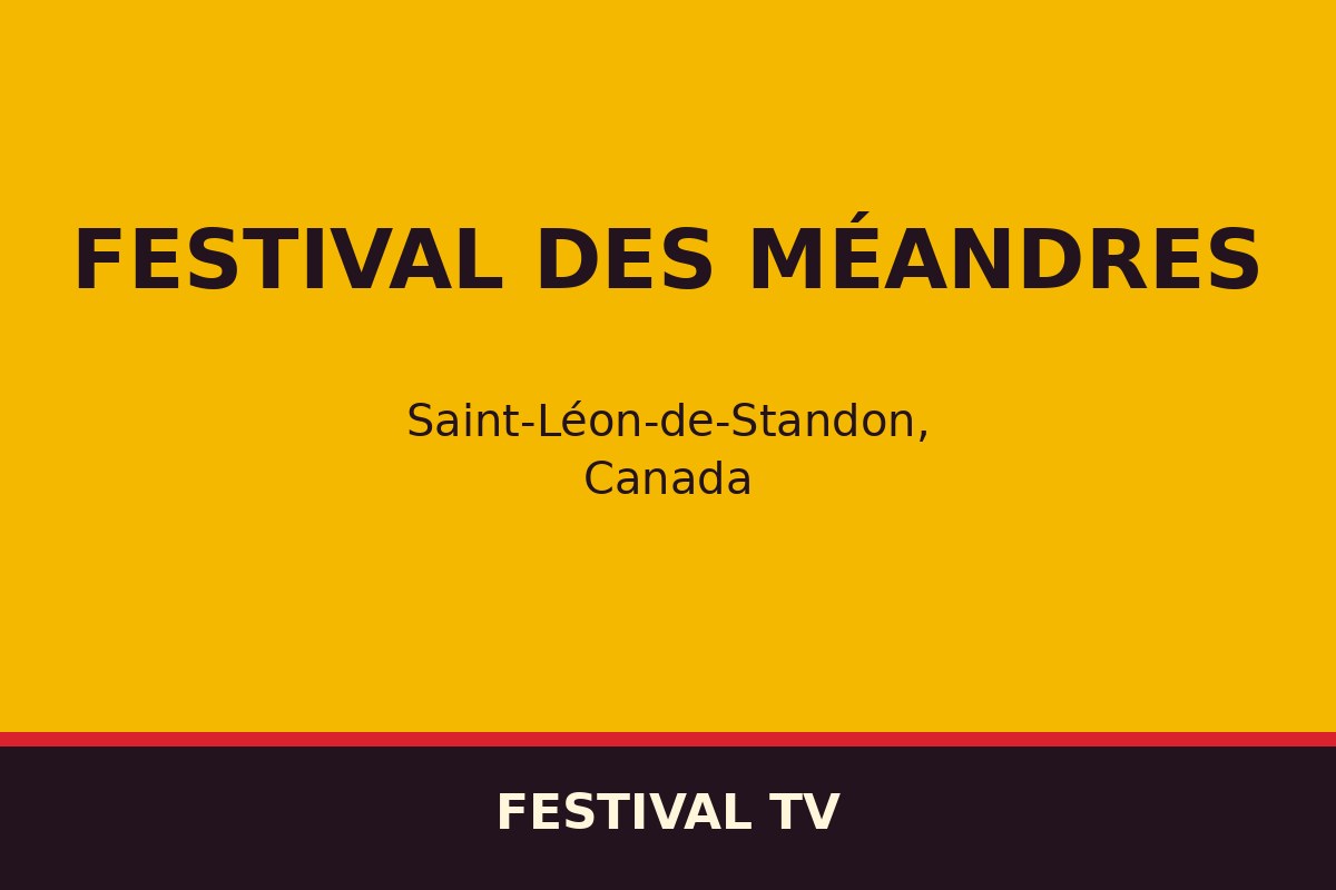 Festival des Méandres — affiche / photo officielle