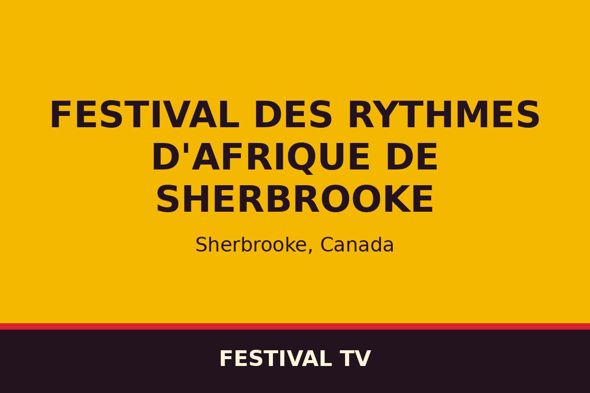Festival des rythmes d'Afrique de Sherbrooke — affiche / photo officielle