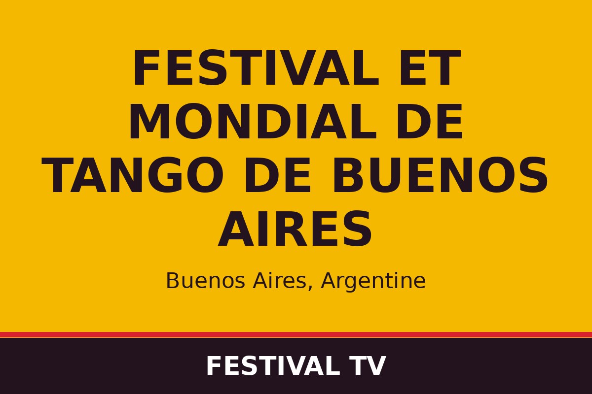 Festival et Mondial de Tango de Buenos Aires — affiche / photo officielle