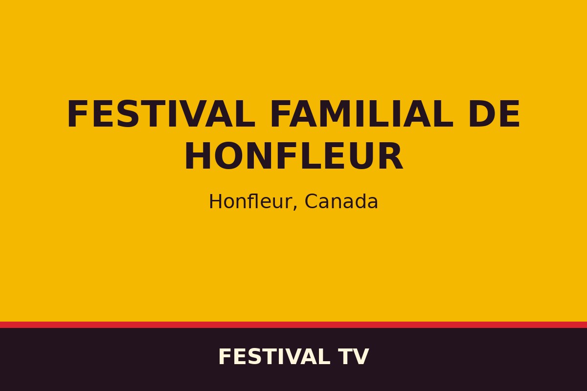 Festival familial de Honfleur — affiche / photo officielle