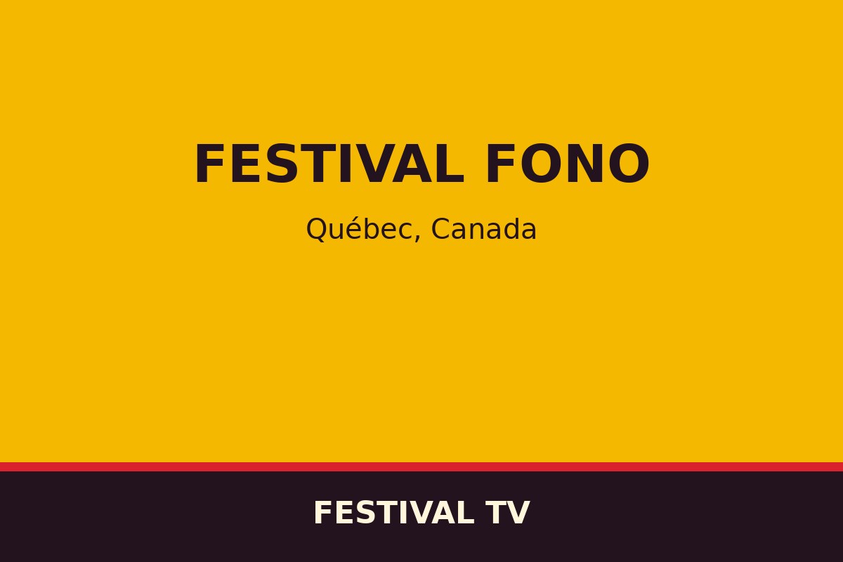 Festival Fono — affiche / photo officielle