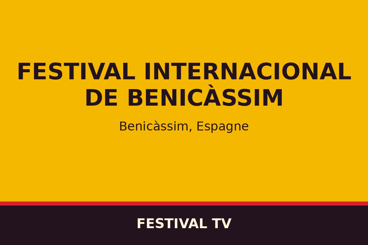 Festival Internacional de Benicàssim — affiche / photo officielle