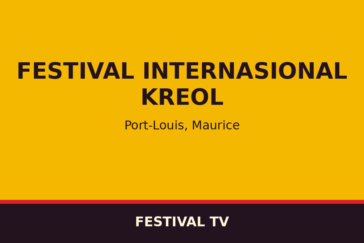 Festival Internasional Kreol — affiche / photo officielle
