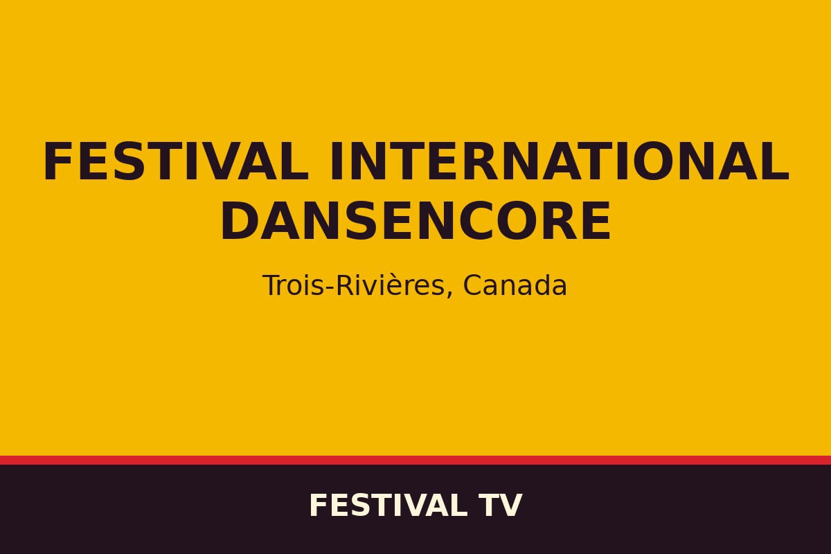 Festival international DANSEncore — affiche / photo officielle