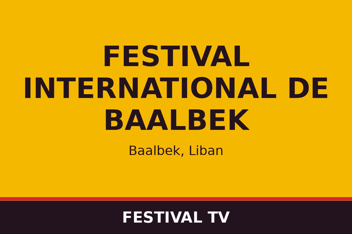 Festival international de Baalbek — affiche / photo officielle